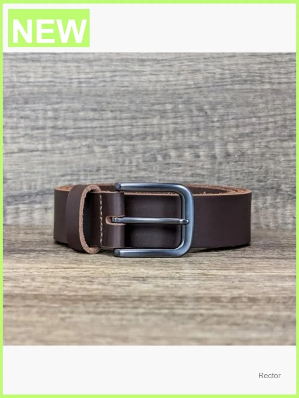 34mm Full Grain Leather Belt - Made in England - Men's Dress & Casual